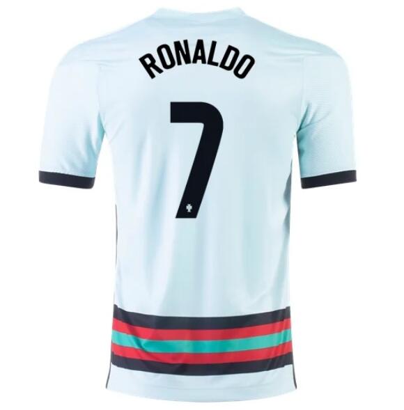 2020 EURO Portugal Away Kit Soccer Jersey CRISTIANO RONALDO #7